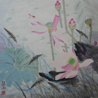 安庆戴卫国画《风飘香袂》