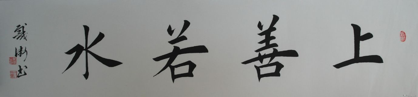 安庆戴卫楷书《上善若水》