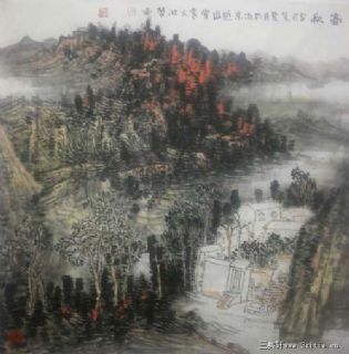 袁大川  水墨山水