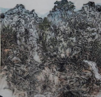 密体山水画