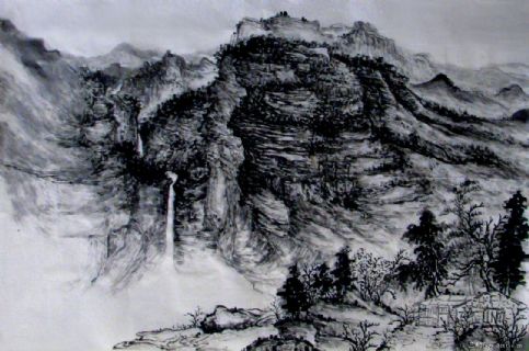 曹业锋山水画