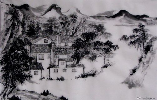 曹业锋水墨山水