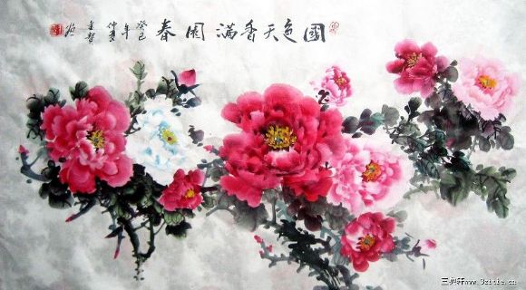 国色天香满园春