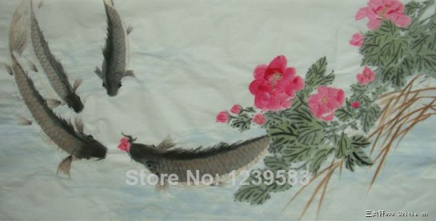 2尺横幅国画花鸟