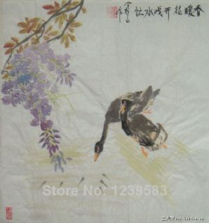 4尺斗方国画花鸟