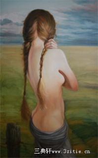 尹吉冰油画——远方