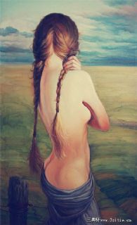 尹吉冰油画——远方