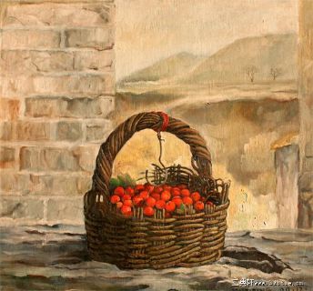 尹吉冰油画——果实