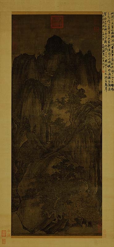 五代 关仝 秋山晚翠图