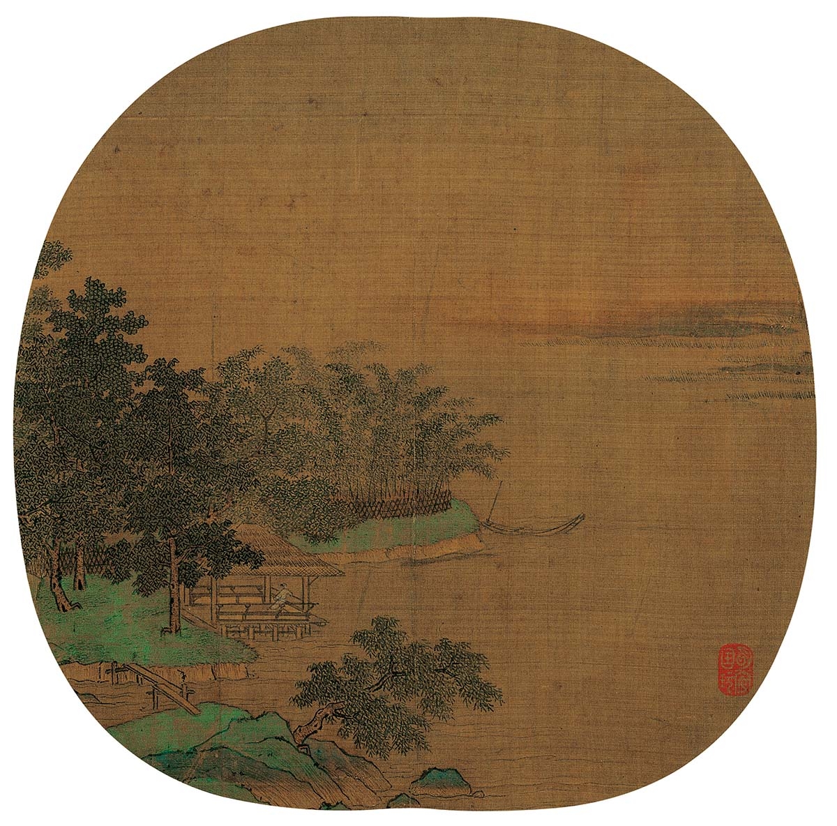 南宋 朱惟德 江亭揽胜图