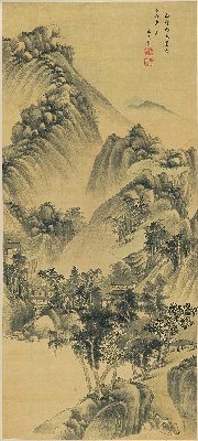 （玄）明 王时敏 山楼客话图