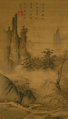 （玄）马远 踏歌图.绢本191.8x111