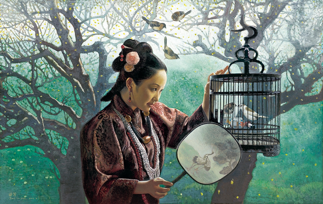 姜国芳 晨曲 油画