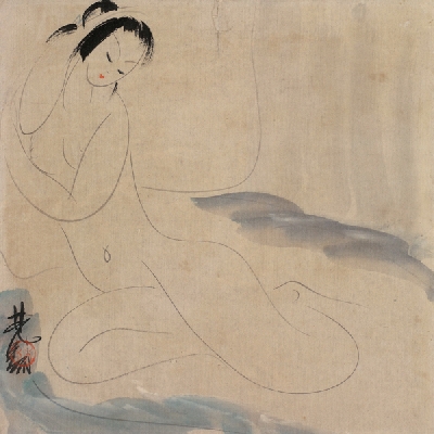林风眠 裸女 40x40