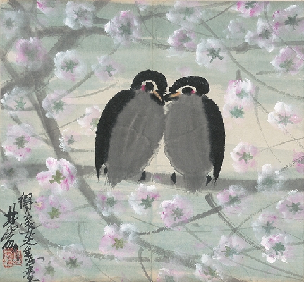 林风眠 小鸟 33X31