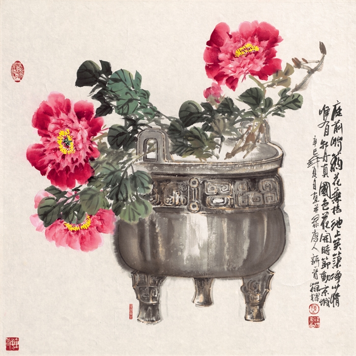 陈葆棣 鼎盛(牡丹) 68×68