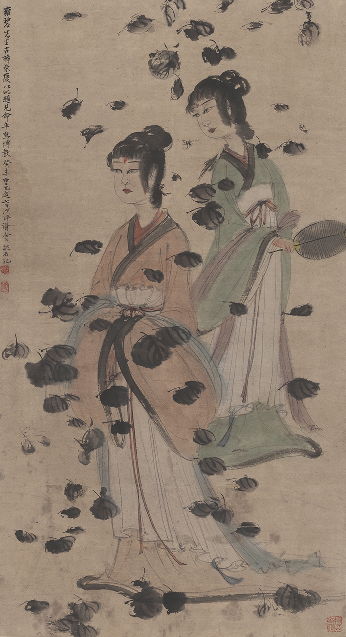 傅抱石 仕女图轴50X92