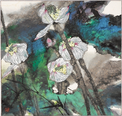 韩静霆 46×44