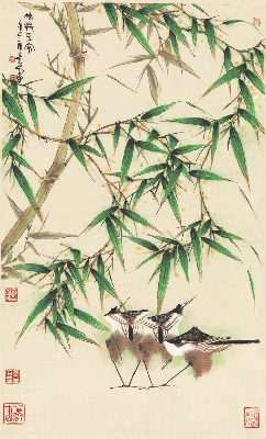 韩天衡 竹报平安-1 51×85