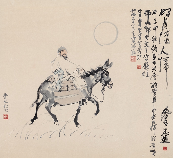 黄胄 明月随人归 130×120