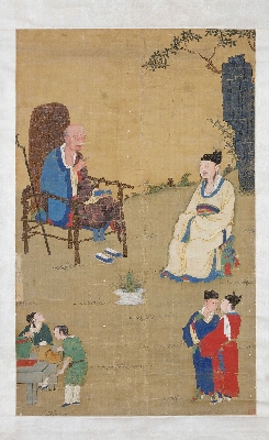 明 佚名 萧翼赚兰亭图55x33