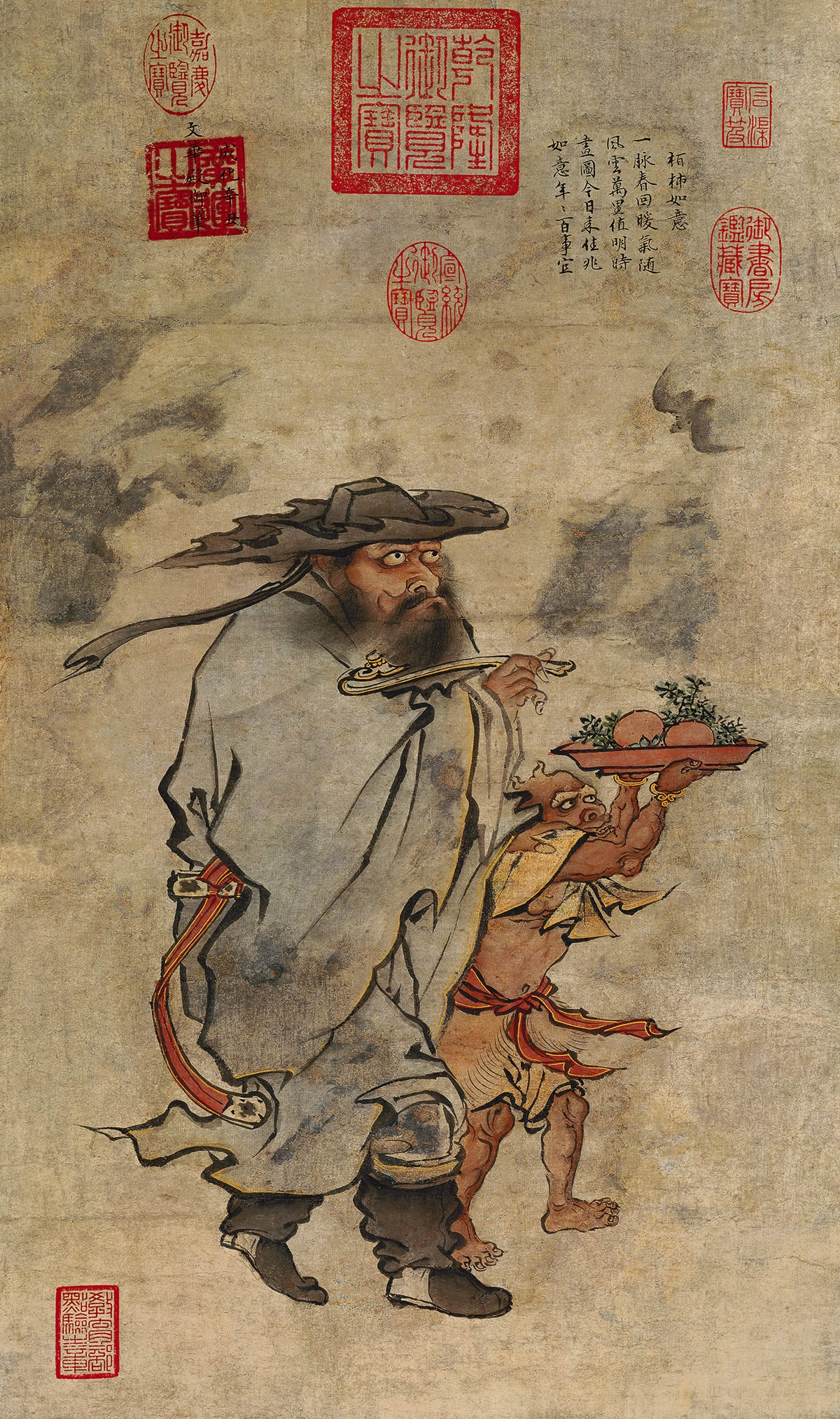 明 朱见深 岁朝佳兆图纸本59.97x35.50