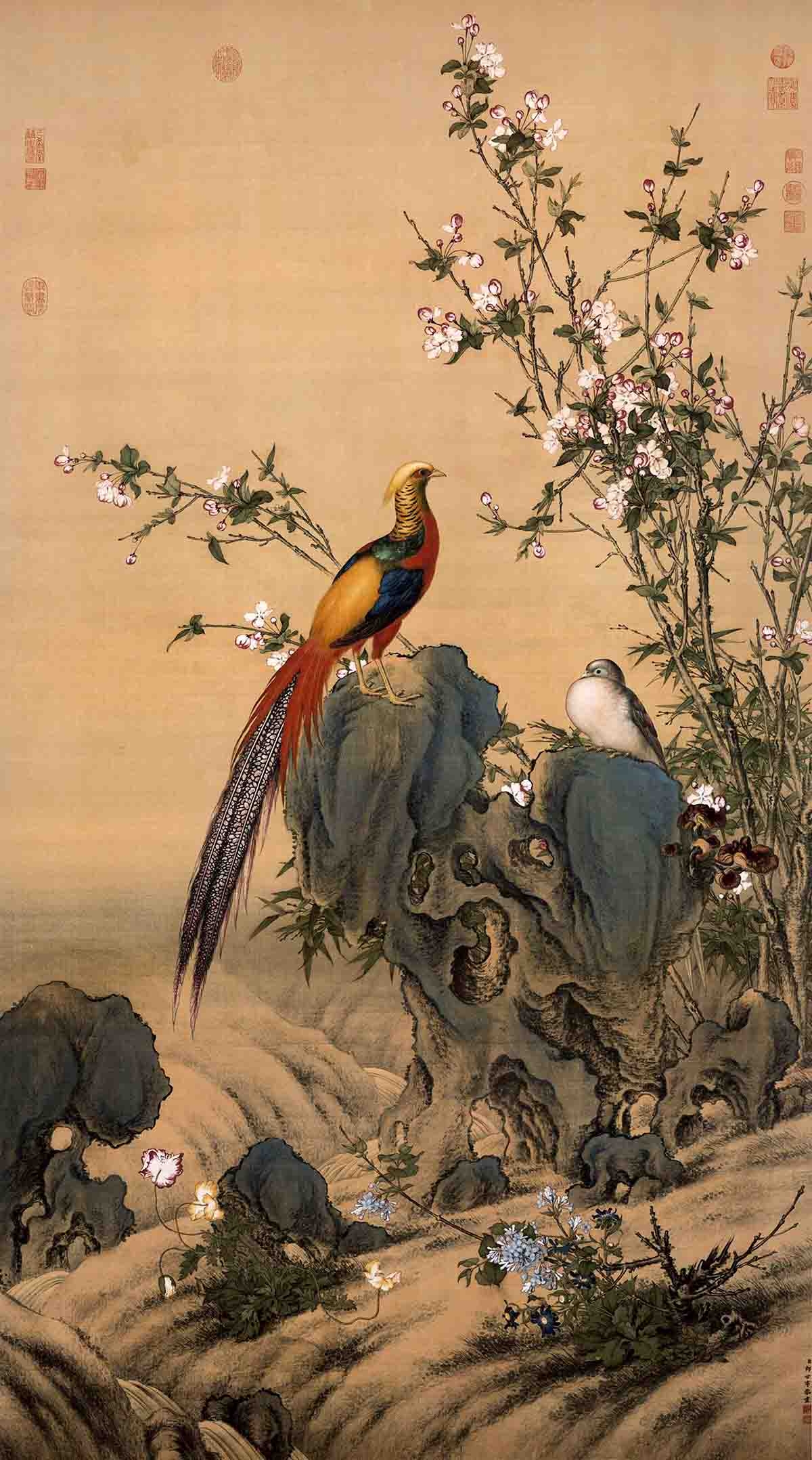 清 郎世宁 锦春图