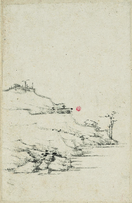 清 渐江 山水册11开 弘仁