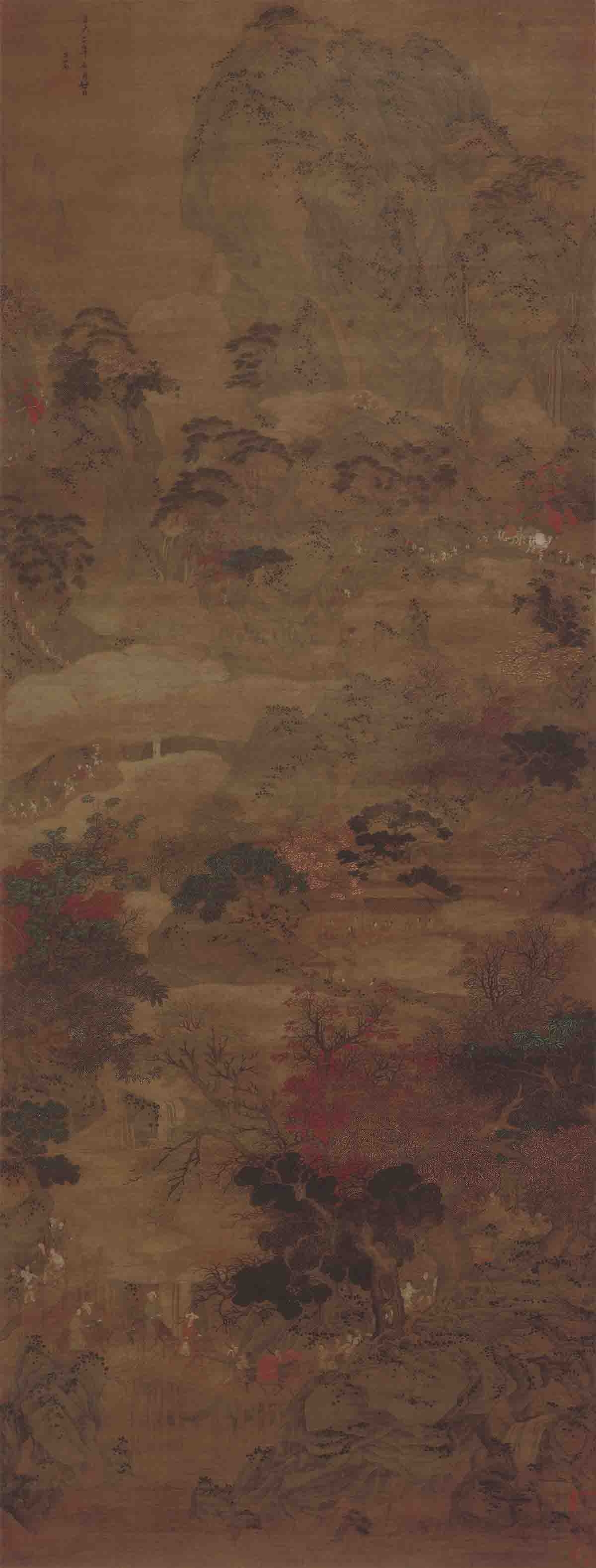元 赵孟頫 画蜀道鸡87x33
