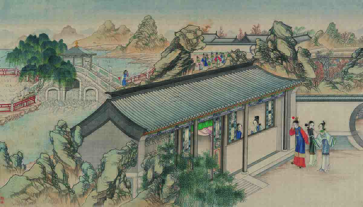 [国画高清大图]清 孙温 红楼梦 二版(6)真迹扫描大图超高清书画图片