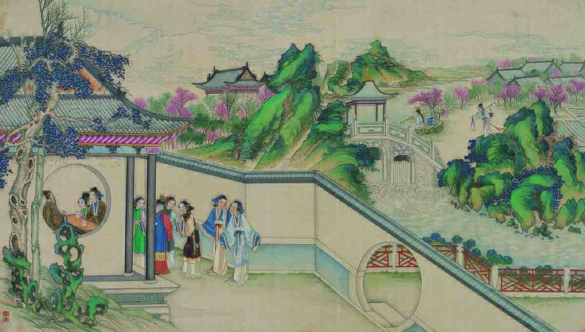 [国画高清大图]清 孙温 红楼梦 二版(41)真迹扫描大图超高清书画图片