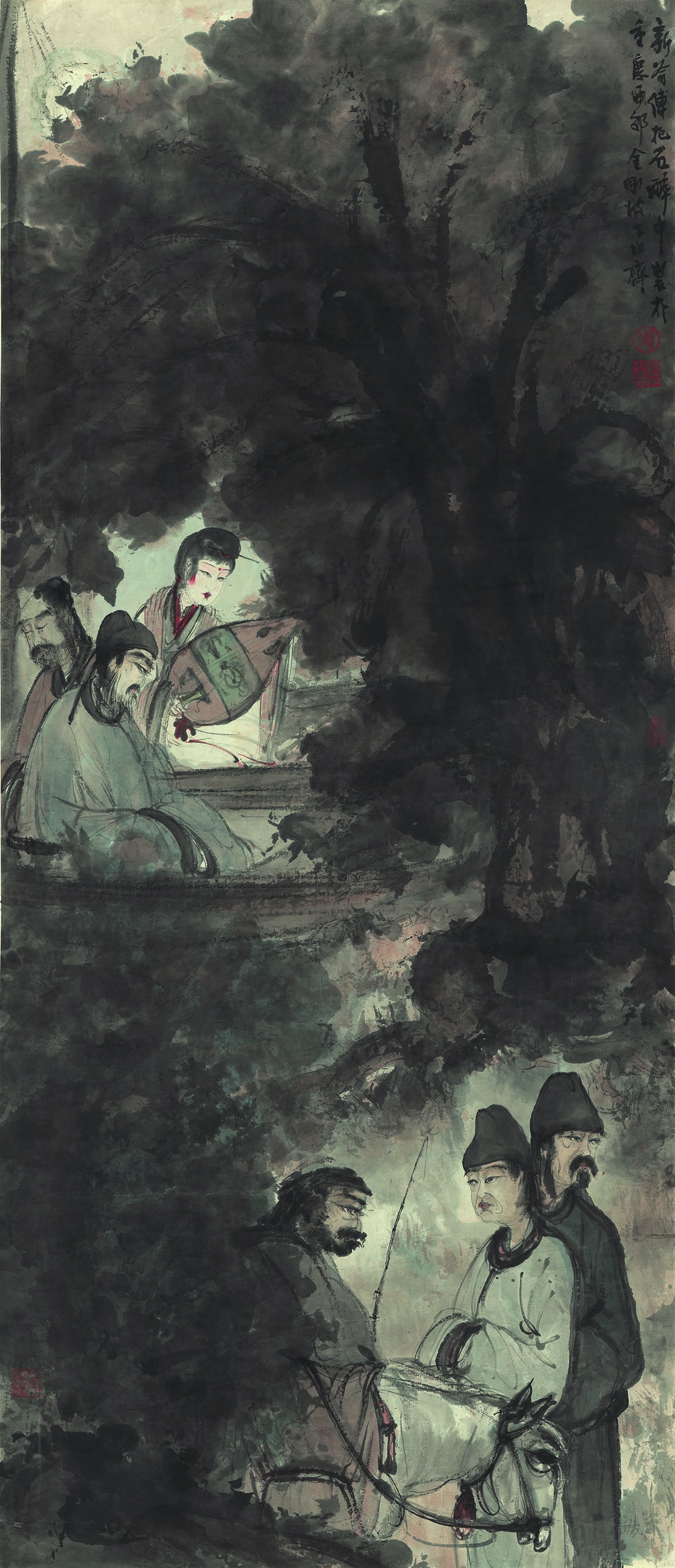 傅抱石 琵琶行 148.4x63.8