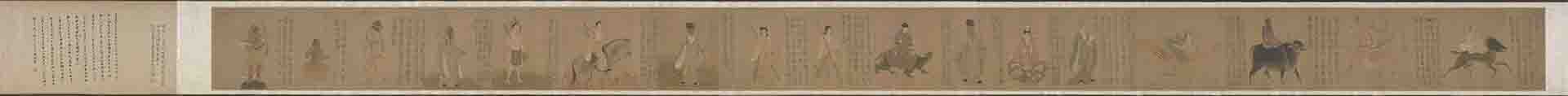 南宋 无款 摹星宿图卷（全卷）绢本27.5x489.7故宫