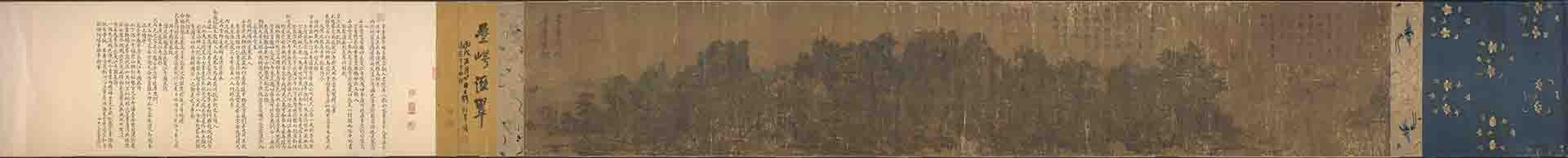 宋 李唐 长夏江寺图（全卷）绢本44x249北京