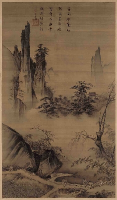 宋 马远 踏歌图轴(绢本)192.5x111北京故宫
