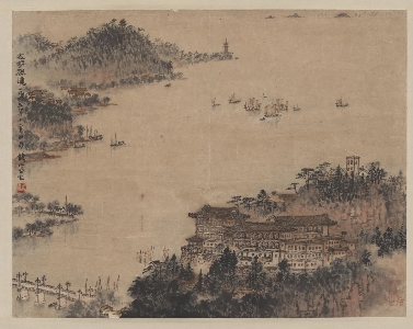 152钱松岩-太湖胜景图轴