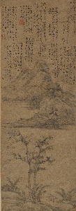 故123元 倪瓒 林亭远岫图