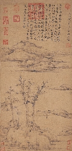 元 倪瓒 容膝斋图