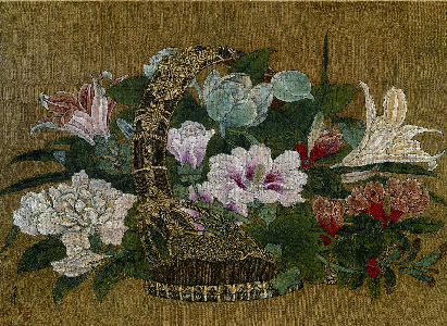宋 李嵩 花蓝图绢本19.1x26.5