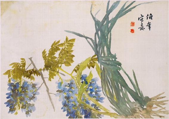 38-清-任颐-花卉图册（十二开）