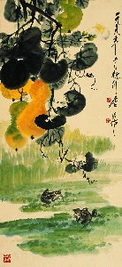 唐云 葫芦青蛙28-70cm