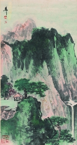 谢稚柳 山水图轴36-69cm