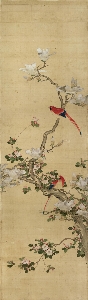 35-清-陈枚-四季花鸟图屏（八条）