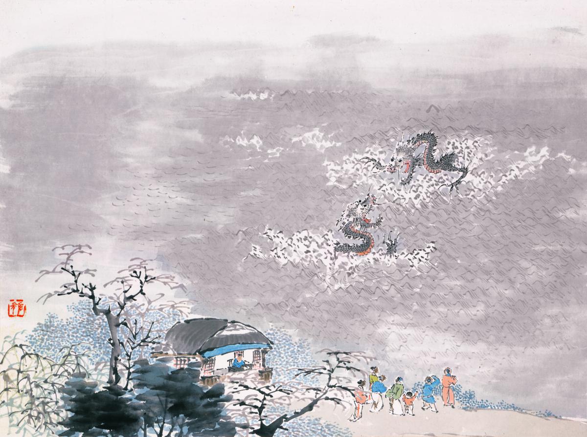 20-清-任薰-生肖人物图册（十二开）