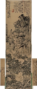 4-明-沈周-寿陆母八十上水
