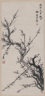 103梅兰芳-墨梅图轴