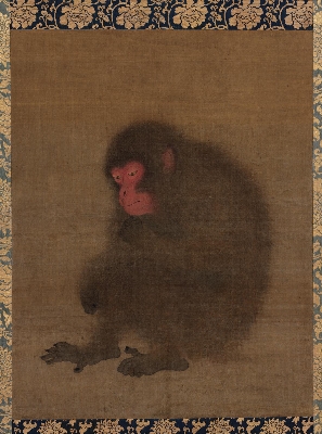 南宋 毛松 猿图84x62东京国立博物馆