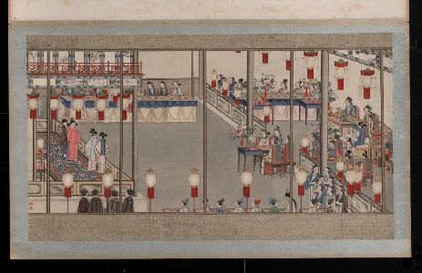 清 孙温 红楼梦 一版 荣国府元宵开夜宴