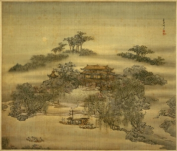 袁耀 山水四条屏