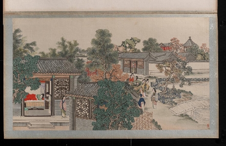 清 孙温 红楼梦 一版 林黛玉卧病潇湘馆